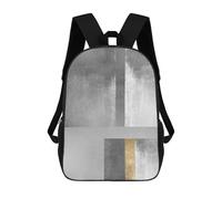 sinyumoney Sac À Dos 4Filles Metal And Gold Art A Sac À Dos Scolaire Garçon Imprimé En 3D, Sac À Dos Décontracté Et Léger Pour Collégiens 17inch