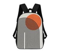 sinyumoney Sac À Dos 4Filles Minimalist Figures 06 Sac À Dos Scolaire Garçon Imprimé En 3D, Sac À Dos Décontracté Et Léger Pour Collégiens 17inch