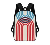 sinyumoney Sac À Dos 4Filles Minimalist Lines 32 Sac À Dos Scolaire Garçon Imprimé En 3D, Sac À Dos Décontracté Et Léger Pour Collégiens 17inch