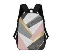 sinyumoney Sac À Dos 4Filles Modern Textures XIX Sac À Dos Scolaire Garçon Imprimé En 3D, Sac À Dos Décontracté Et Léger Pour Collégiens 17inch
