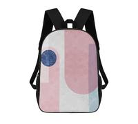 sinyumoney Sac À Dos 4Filles Modern Textures XV Sac À Dos Scolaire Garçon Imprimé En 3D, Sac À Dos Décontracté Et Léger Pour Collégiens 17inch
