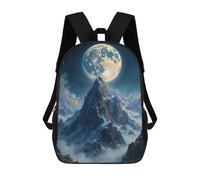 sinyumoney Sac À Dos 4Filles Moonlit Mountain Peak Sac À Dos Scolaire Garçon Imprimé En 3D, Sac À Dos Décontracté Et Léger Pour Collégiens 17inch