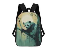 sinyumoney Sac À Dos 4Filles Panda in The Bamboo Sac À Dos Scolaire Garçon Imprimé En 3D, Sac À Dos Décontracté Et Léger Pour Collégiens 17inch