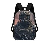 sinyumoney Sac À Dos 4Filles Special Force Soldier Fire Sac À Dos Scolaire Garçon Imprimé En 3D, Sac À Dos Décontracté Et Léger Pour Collégiens 17inch