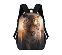 sinyumoney Sac À Dos 4Filles Sunset Tiger Majesty Sac À Dos Scolaire Garçon Imprimé En 3D, Sac À Dos Décontracté Et Léger Pour Collégiens 17inch