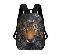 sinyumoney Sac À Dos 4Filles Tiger in Flowers-2 Sac À Dos Scolaire Garçon Imprimé En 3D, Sac À Dos Décontracté Et Léger Pour Collégiens 17inch