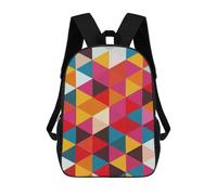 sinyumoney Sac À Dos 4Filles Triangles XX Sac À Dos Scolaire Garçon Imprimé En 3D, Sac À Dos Décontracté Et Léger Pour Collégiens 17inch