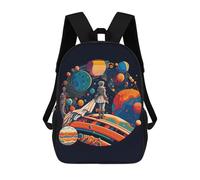 sinyumoney Sac à dos d'école pour enfants Voyage de l'Espace Explorateur -10 Sac à dos d'école à la mode Sac à dos unisexe Sac à dos de voyage Sac à dos d'école Sac à dos cool 3D, Space Explorer's