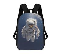 sinyumoney Sac À Dos Enfant 17 Pouces Imprimé En 3D, Motif Dessin Animé Astronaut Floating in Space-19, Idéal Pour Les Voyages, Les Livres Et L'école.