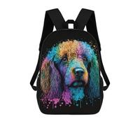 sinyumoney Sac À Dos Enfant 17 Pouces Imprimé En 3D, Motif Dessin Animé Colorful Abstract Dog Art Print-70, Idéal Pour Les Voyages, Les Livres Et L'école.