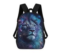 sinyumoney Sac À Dos Enfant 17 Pouces Imprimé En 3D, Motif Dessin Animé Cosmic Lion Art Print-11, Idéal Pour Les Voyages, Les Livres Et L'école.