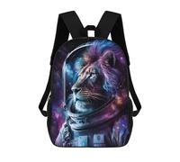 sinyumoney Sac À Dos Enfant 17 Pouces Imprimé En 3D, Motif Dessin Animé Cosmic Lion Astronaut Art Print-1, Idéal Pour Les Voyages, Les Livres Et L'école.