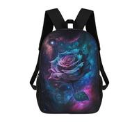sinyumoney Sac À Dos Enfant 17 Pouces Imprimé En 3D, Motif Dessin Animé Cosmic Rose Fantasy Artwork, Idéal Pour Les Voyages, Les Livres Et L'école.