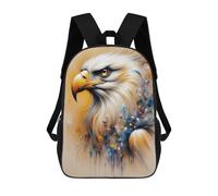 sinyumoney Sac À Dos Enfant 17 Pouces Imprimé En 3D, Motif Dessin Animé Eagle Art Print, Abstract Painting, Idéal Pour Les Voyages, Les Livres Et L'école.