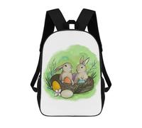 sinyumoney Sac À Dos Enfant 17 Pouces Imprimé En 3D, Motif Dessin Animé Easter Bunny April, Idéal Pour Les Voyages, Les Livres Et L'école.