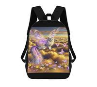 sinyumoney Sac À Dos Enfant 17 Pouces Imprimé En 3D, Motif Dessin Animé Enchanted Fairy Cat in Clouds, Idéal Pour Les Voyages, Les Livres Et L'école.