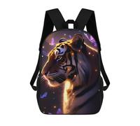 sinyumoney Sac À Dos Enfant 17 Pouces Imprimé En 3D, Motif Dessin Animé Enchanted Tiger Portrait, Idéal Pour Les Voyages, Les Livres Et L'école.