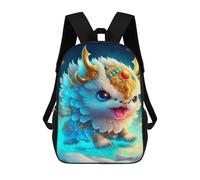 sinyumoney Sac À Dos Enfant 17 Pouces Imprimé En 3D, Motif Dessin Animé Fantasy Cute Mythical Beast Plush Toy, Idéal Pour Les Voyages, Les Livres Et L'école.