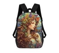 sinyumoney Sac À Dos Enfant 17 Pouces Imprimé En 3D, Motif Dessin Animé Fantasy Forest Goddess Art Print, Idéal Pour Les Voyages, Les Livres Et L'école.