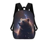 sinyumoney Sac À Dos Enfant 17 Pouces Imprimé En 3D, Motif Dessin Animé Galactic Bear Majesty -1, Idéal Pour Les Voyages, Les Livres Et L'école.
