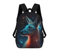 sinyumoney Sac À Dos Enfant 17 Pouces Imprimé En 3D, Motif Dessin Animé Galactic Deer Profile, Idéal Pour Les Voyages, Les Livres Et L'école.