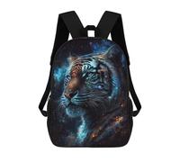sinyumoney Sac À Dos Enfant 17 Pouces Imprimé En 3D, Motif Dessin Animé Galactic Tiger Portrait-34, Idéal Pour Les Voyages, Les Livres Et L'école.