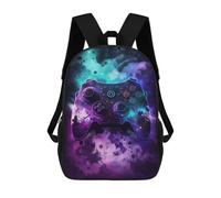 sinyumoney Sac À Dos Enfant 17 Pouces Imprimé En 3D, Motif Dessin Animé Galaxy Gaming Controller Art, Idéal Pour Les Voyages, Les Livres Et L'école.