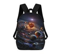 sinyumoney Sac À Dos Enfant 17 Pouces Imprimé En 3D, Motif Dessin Animé Galaxy Planets Space Art -1, Idéal Pour Les Voyages, Les Livres Et L'école.