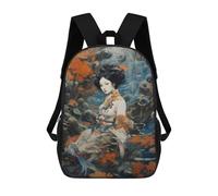 sinyumoney Sac À Dos Enfant 17 Pouces Imprimé En 3D, Motif Dessin Animé Japanese Girls, Idéal Pour Les Voyages, Les Livres Et L'école.