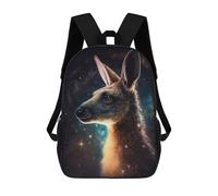 sinyumoney Sac À Dos Enfant 17 Pouces Imprimé En 3D, Motif Dessin Animé Kangaroo in Space, Idéal Pour Les Voyages, Les Livres Et L'école.