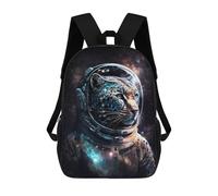 sinyumoney Sac À Dos Enfant 17 Pouces Imprimé En 3D, Motif Dessin Animé Leopard Astronaut Space Suit-1, Idéal Pour Les Voyages, Les Livres Et L'école.