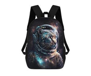 sinyumoney Sac À Dos Enfant 17 Pouces Imprimé En 3D, Motif Dessin Animé Leopard Astronaut Space Suit-1, Idéal Pour Les Voyages, Les Livres Et L'école.