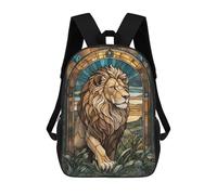 sinyumoney Sac À Dos Enfant 17 Pouces Imprimé En 3D, Motif Dessin Animé Lion Animal, Idéal Pour Les Voyages, Les Livres Et L'école.