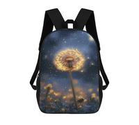 sinyumoney Sac À Dos Enfant 17 Pouces Imprimé En 3D, Motif Dessin Animé Magical Dandelion Night Sky -1, Idéal Pour Les Voyages, Les Livres Et L'école.