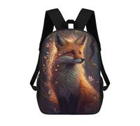 sinyumoney Sac À Dos Enfant 17 Pouces Imprimé En 3D, Motif Dessin Animé Magical Forest Fox Artwork-2, Idéal Pour Les Voyages, Les Livres Et L'école.