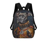 sinyumoney Sac À Dos Enfant 17 Pouces Imprimé En 3D, Motif Dessin Animé Medieval Dog Armor Art Print, Idéal Pour Les Voyages, Les Livres Et L'école.