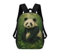 sinyumoney Sac À Dos Enfant 17 Pouces Imprimé En 3D, Motif Dessin Animé Panda in Bamboo Forest, Idéal Pour Les Voyages, Les Livres Et L'école.