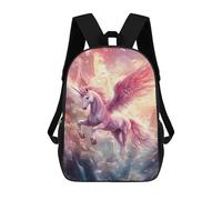 sinyumoney Sac À Dos Enfant 17 Pouces Imprimé En 3D, Motif Dessin Animé Pegasus Unicorn Fantasy Art, Idéal Pour Les Voyages, Les Livres Et L'école.