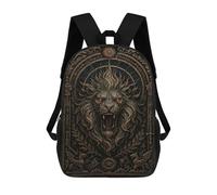 sinyumoney Sac À Dos Enfant 17 Pouces Imprimé En 3D, Motif Dessin Animé Roaring Lion Head - Gothic Demon Beast Poster, Idéal Pour Les Voyages, Les Livres Et L'école.