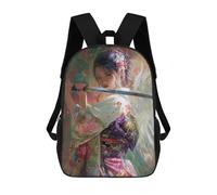 sinyumoney Sac À Dos Enfant 17 Pouces Imprimé En 3D, Motif Dessin Animé Samurai Angel Sword Art, Idéal Pour Les Voyages, Les Livres Et L'école.