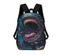 sinyumoney Sac À Dos Enfant 17 Pouces Imprimé En 3D, Motif Dessin Animé Sci-Fi Alien Spaceship Encounter, Idéal Pour Les Voyages, Les Livres Et L'école.