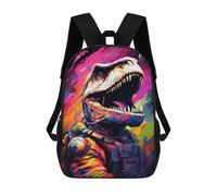 sinyumoney Sac À Dos Enfant 17 Pouces Imprimé En 3D, Motif Dessin Animé Space Dinosaur Astronaut Art Print -8, Idéal Pour Les Voyages, Les Livres Et L'école.