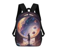 sinyumoney Sac À Dos Enfant 17 Pouces Imprimé En 3D, Motif Dessin Animé The Door to The Unknown V5, Idéal Pour Les Voyages, Les Livres Et L'école.