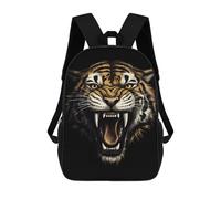 sinyumoney Sac À Dos Enfant 17 Pouces Imprimé En 3D, Motif Dessin Animé The Roared Tiger, Idéal Pour Les Voyages, Les Livres Et L'école.