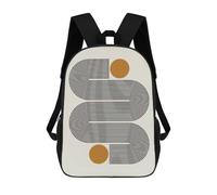 sinyumoney Sac À Dos Enfant Abstract And Geometric 10 Sac À Dos Scolaire 3D Sac À Dos Scolaire Pour Enfants Sacs D'école Sac À Dos Tendance Avec Poche Sacs À Livres 17inch