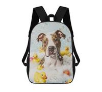 sinyumoney Sac À Dos Enfant American Staffordshire Ter Sac À Dos Scolaire 3D Sac À Dos Scolaire Pour Enfants Sacs D'école Sac À Dos Tendance Avec Poche Sacs À Livres 17inch