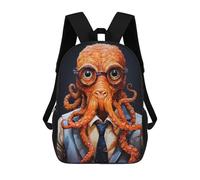 sinyumoney Sac À Dos Enfant Animal Octopus Sac À Dos Scolaire 3D Sac À Dos Scolaire Pour Enfants Sacs D'école Sac À Dos Tendance Avec Poche Sacs À Livres 17inch