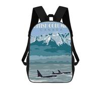 sinyumoney Sac À Dos Enfant British Columbia Canada Sac À Dos Scolaire 3D Sac À Dos Scolaire Pour Enfants Sacs D'école Sac À Dos Tendance Avec Poche Sacs À Livres 17inch