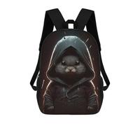 sinyumoney Sac À Dos Enfant Bunny Wizzard Hoodie Sac À Dos Scolaire 3D Sac À Dos Scolaire Pour Enfants Sacs D'école Sac À Dos Tendance Avec Poche Sacs À Livres 17inch
