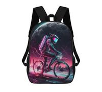 sinyumoney Sac À Dos Enfant, Cartable Astronaut Cycling in Space -1 Sac À Dos Grande Capacité Pour Élèves, Garçons, Filles, Adultes Et Adolescents 17inch